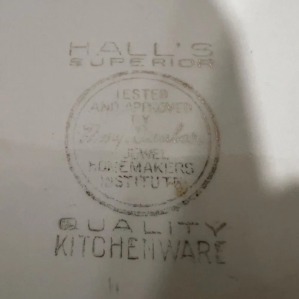 VTG 1960s Mid-Century Modern Serving Bowl Hall's Superior Quality Kitchenware - Picture 7 of 7